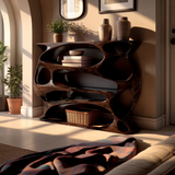 Aetherflow Organic Wood Form Bookshelf