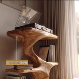 Aethergrove Handcrafted Solid Wood Record Player Stand SPA326441