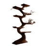 Aethorin Sculpted Solid Wood Tree Bookshelf Dark Walnut - Timberustic Tree Bookshelf