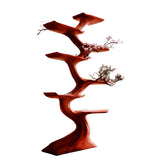 Aethorin Sculpted Solid Wood Tree Bookshelf Mahogany - Timberustic Tree Bookshelf