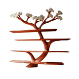 Alboris Bloom Handcrafted Live Edge Tree Bookshelf