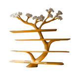 Alboris Bloom Handcrafted Live Edge Tree Bookshelf