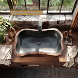 Aldora Live Edge Solid Wood Vessel Sink - Timberustic Vessel Sinks