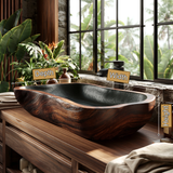 Aldora Live Edge Solid Wood Vessel Sink - Timberustic Vessel Sinks