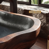 Aldora Live Edge Solid Wood Vessel Sink - Timberustic Vessel Sinks