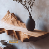 Aldric Handcrafted Mountain Floating Shelf - Timberustic Floating Shelf