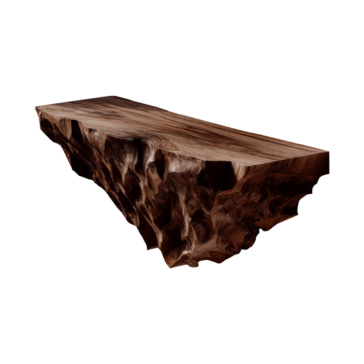 Altair Mountain Solid Wood Floating Shelf Dark Walnut - Timberustic Floating Shelf