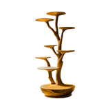 Altura Sculpted Solid Wood Tree-Inspired Cat Tree Shelf Teak - Timberustic Tree-Inspired Cat Tree Shelf