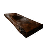 Alveris Live Edge Solid Wood Floating Bathroom Vanity with Integrated Sink