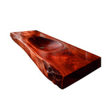 Alveris Live Edge Solid Wood Floating Bathroom Vanity with Integrated Sink