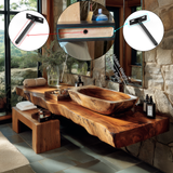 Alveron Live Edge Solid Wood Floating Bathroom Vanity SPA601905 - Timberustic Floating Bathroom Vanity