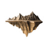 Alverra Sculpted Solid Wood Mountain Floating Shelf Natural Oak - Timberustic Floating Shelf