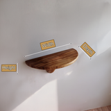 Alvora Mushroom Solid Wood Floating Shelf SPA248569 - Timberustic Floating Shelf