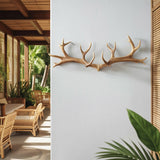 Antura Rustic Antler-Inspired Solid Wood Hook Rack
