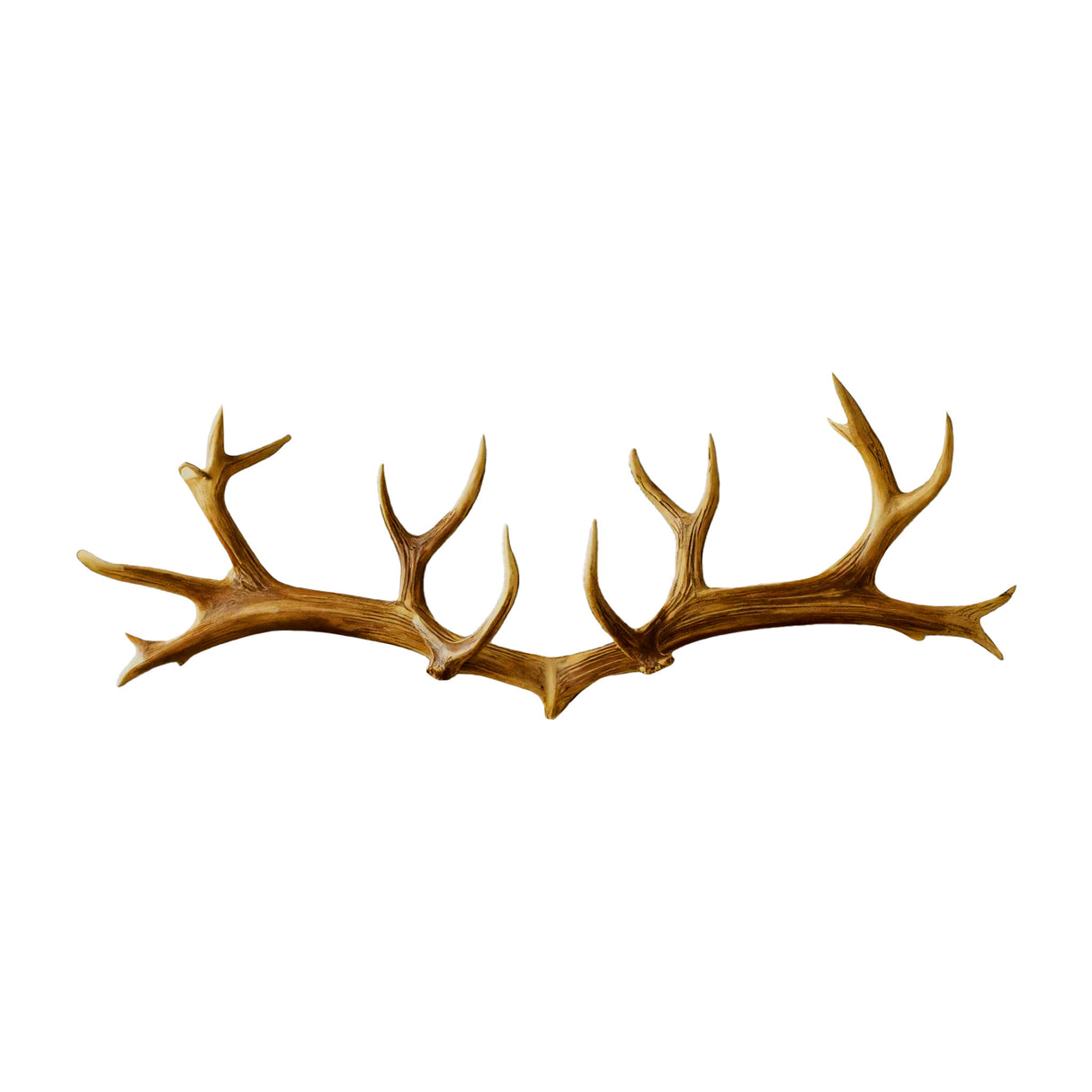 Antura Rustic Antler-Inspired Solid Wood Hook Rack