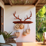 Antura Rustic Branchline Solid Wood Hook Rack