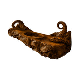 Aqualith Octopus Form Sculpted Solid Wood Floating Bathroom Vanity with Integrated Sink Brown - Timberustic Floating Bathroom Vanity with Integrated Sink