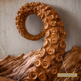 Aqualith Octopus Form Sculpted Solid Wood Floating Bathroom Vanity with Integrated Sink - Timberustic Floating Bathroom Vanity with Integrated Sink