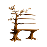 Arbelle Solid Wood Console Table with Shelves Brown - Timberustic Console Table with Shelves