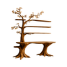 Arbelle Solid Wood Console Table with Shelves Brown - Timberustic Console Table with Shelves