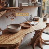 Arbelle Solid Wood Console Table with Shelves - Timberustic Console Table with Shelves