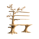 Arbelle Solid Wood Console Table with Shelves Natural Oak - Timberustic Console Table with Shelves