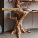 Arbelle Solid Wood Console Table with Shelves - Timberustic Console Table with Shelves
