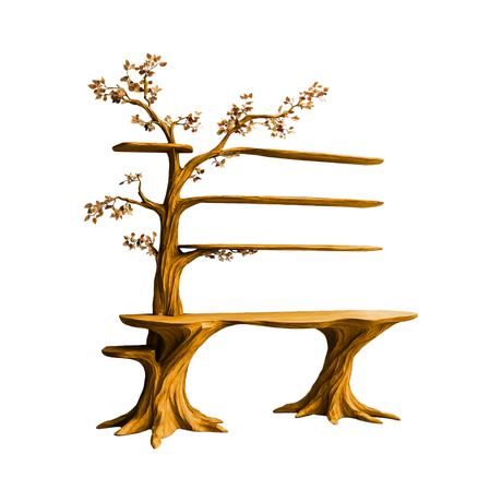 Arbelle Solid Wood Console Table with Shelves Teak - Timberustic Console Table with Shelves