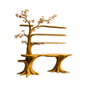 Arbelle Solid Wood Console Table with Shelves Teak - Timberustic Console Table with Shelves