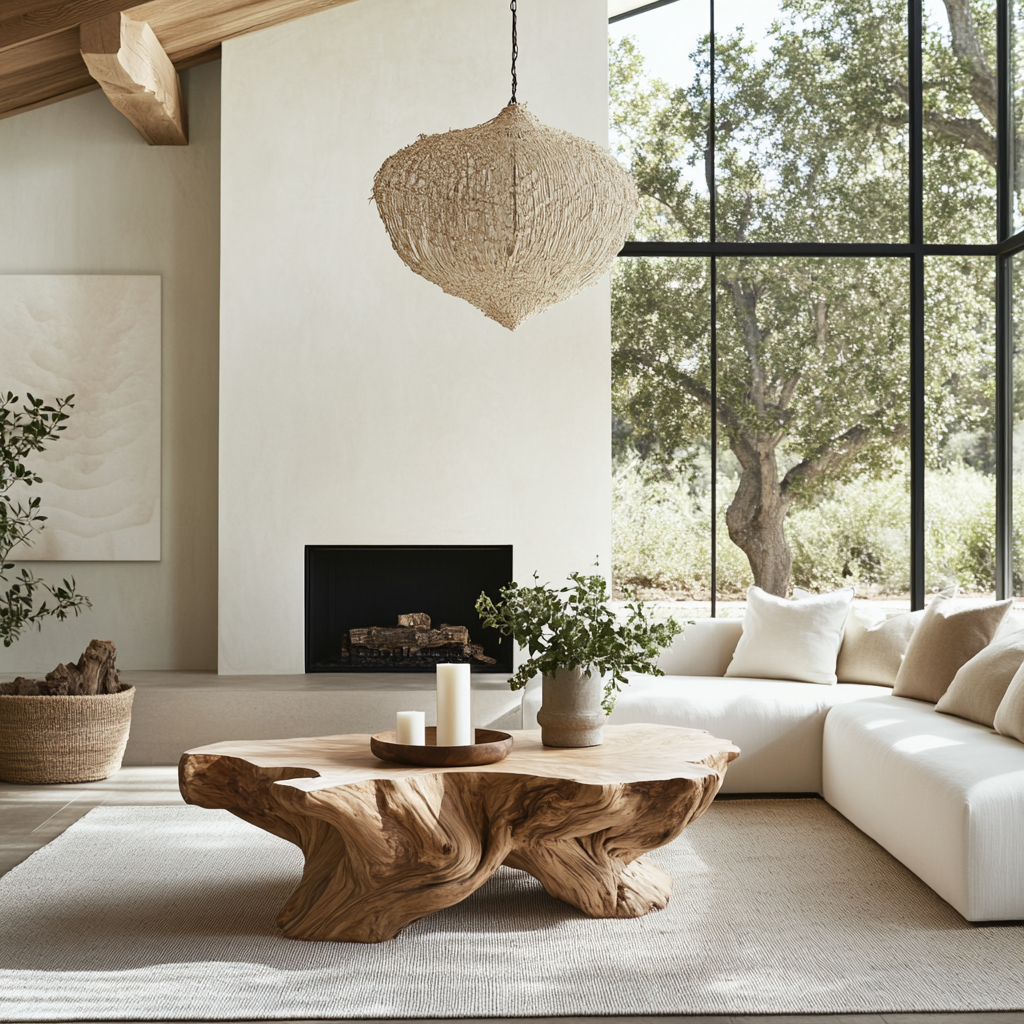 Arbora Live Edge Solid Wood Coffee Table - Timberustic Coffee Table
