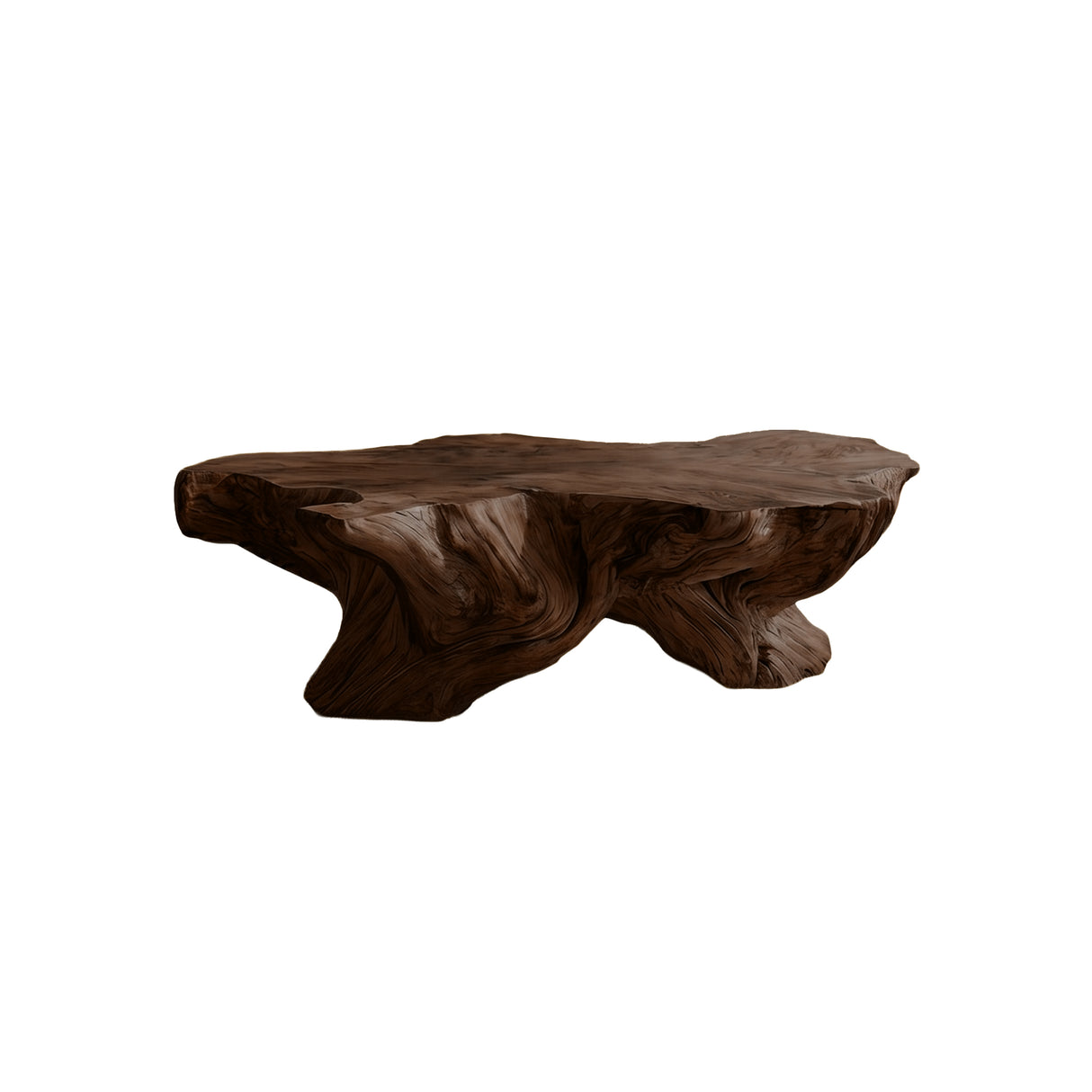 Arbora Live Edge Solid Wood Coffee Table Dark Walnut - Timberustic Coffee Table