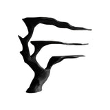 Arbora Live Edge Solid Wood Kitchen Shelf Black - Timberustic Kitchen Shelf