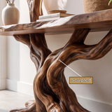 Arboraith Sculpted Solid Wood Console Table SPA938511