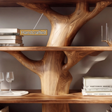 Arborcrest Handcrafted Solid Wood Tree Bookshelf - Timberustic Tree Bookshelf