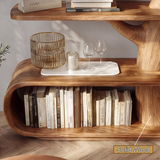 Arborcrest Handcrafted Solid Wood Tree Bookshelf - Timberustic Tree Bookshelf