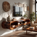 Arborcrest Sculpted Solid Wood TV Console