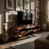 Arborcrest Sculpted Solid Wood TV Console