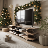 Arborcrest Triplewave Solid Wood TV Console