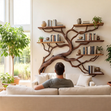 Arbordrift Handcrafted Solid Wood Tree Bookshelf