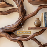 Arbordrift Handcrafted Solid Wood Tree Bookshelf