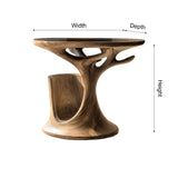 Arborea Treeform Sculpted Solid Wood Record Player Stand