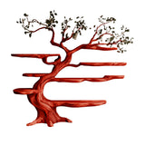 Arborealis Sculpted Solid Wood Tree Bookshelf Mahogany - Timberustic Tree Bookshelf