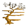 Arborealis Sculpted Solid Wood Tree Bookshelf Teak - Timberustic Tree Bookshelf