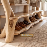 Arborel Handcrafted Solid Wood Entryway Organizer