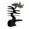 Arborell Organic Modern Tree Bookshelf with Drawers Black - Timberustic Tree Bookshelf