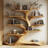 Arborelle Sculpted Solid Wood Tree Bookshelf - Timberustic Tree Bookshelf