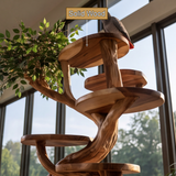 Arborellis Handcrafted Tree Branch Parrot Stand SPA935668 - Timberustic Tree Branch Parrot Stand