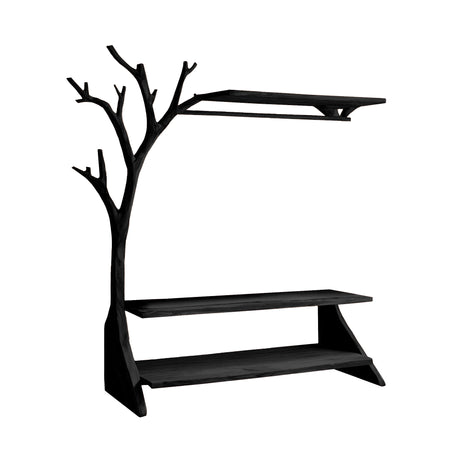 Arboren Branch Solid Wood Entryway Organizer Black - Timberustic Entryway Organizer