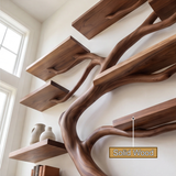 Arboren Handcrafted Solid Wood Floating Tree Bookshelf