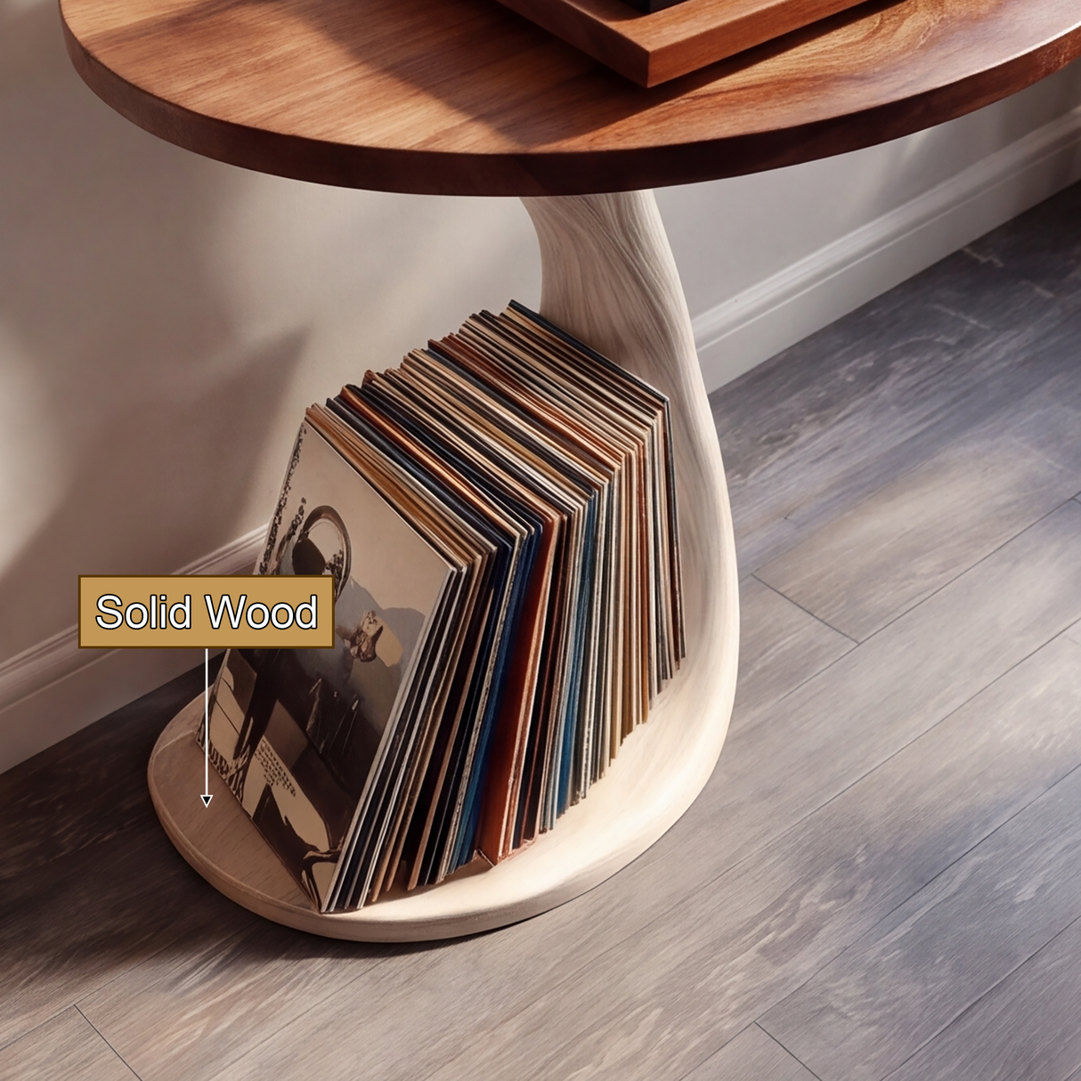 Arboren Handcrafted Solid Wood Tree Record Player Stand SPA902779